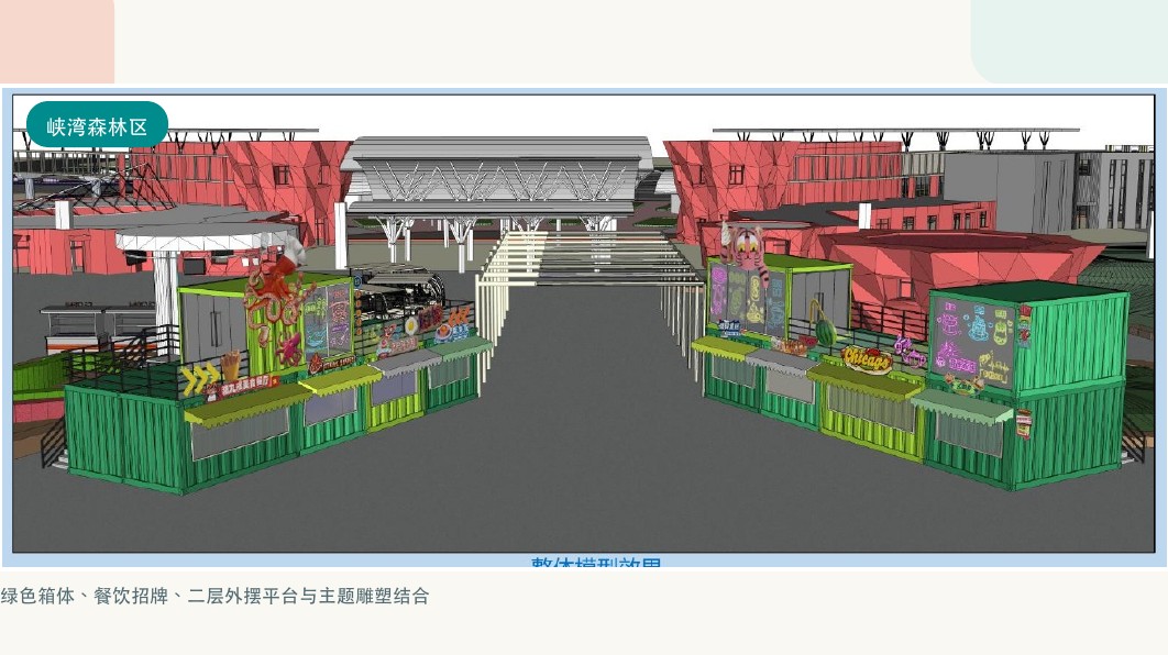 北京欢乐谷峡湾森林区集装箱商业街深化方案
